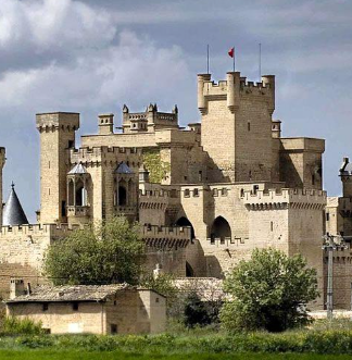 Imagen del castillo de Olite hecha en nuestro viaje por Navarra